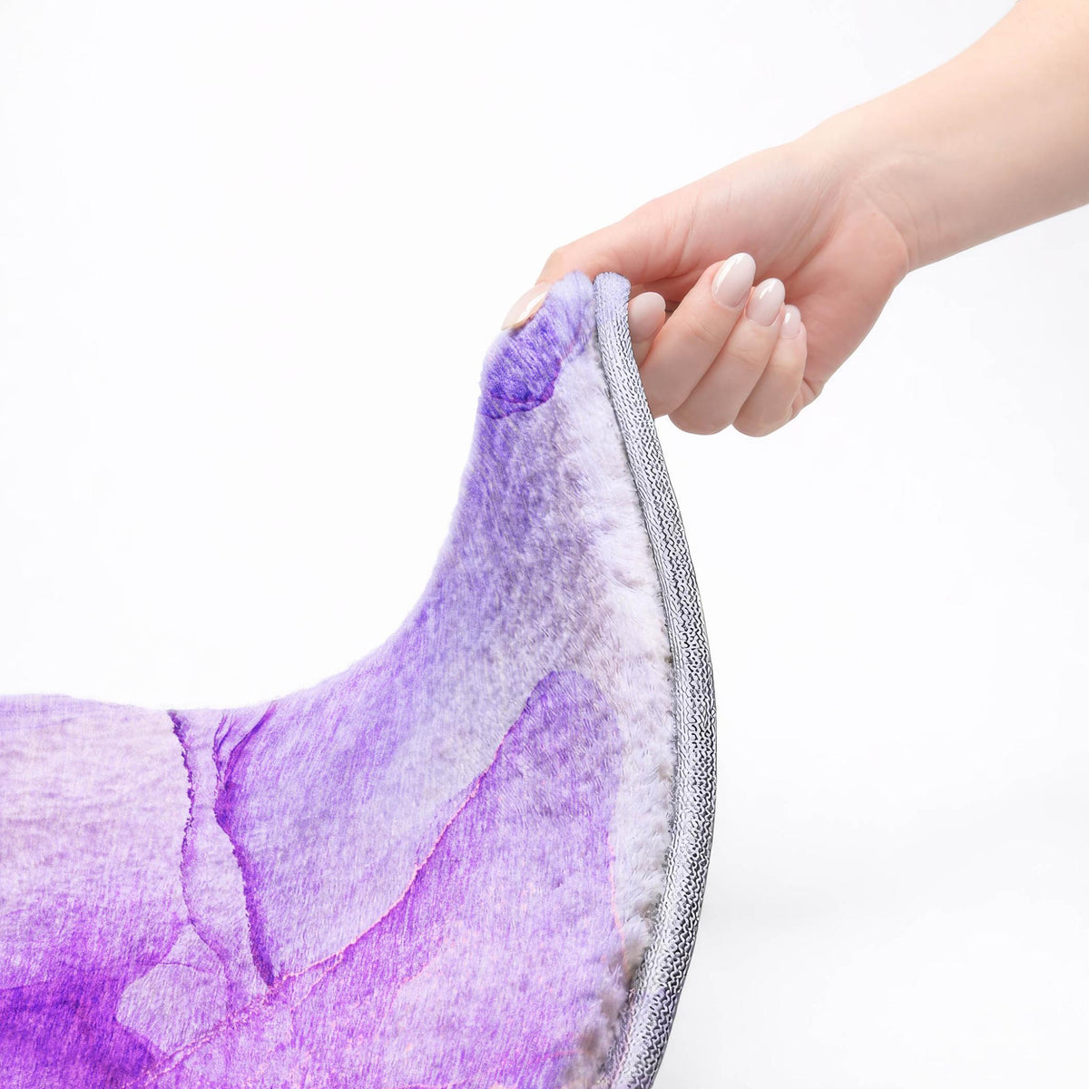 5' X 8' Purple And Blue Abstract Shag Washable Area Rug With UV Protection - HomeRoots - Flyclothing LLC