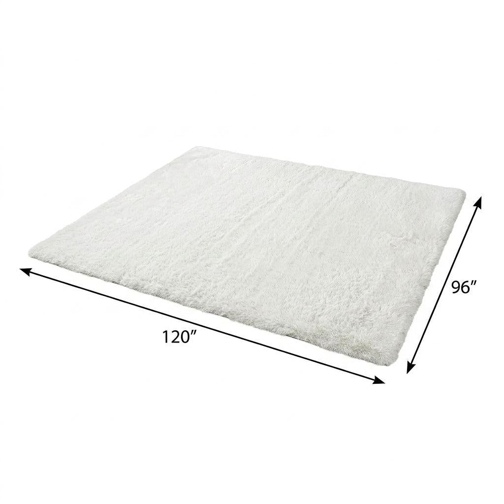 8' X 10' Orange And Peach Abstract Shag Washable Area Rug With UV Protection - HomeRoots - Flyclothing LLC