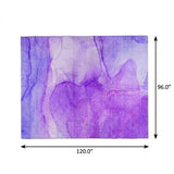 8' X 10' Purple And Blue Abstract Shag Washable Area Rug With UV Protection - HomeRoots - Flyclothing LLC