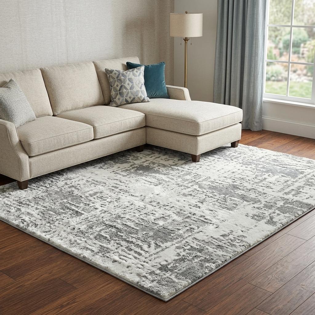 9' X 12' Orange And Peach Abstract Shag Washable Area Rug With UV Protection - HomeRoots - Flyclothing LLC