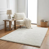 5' X 8' Beige And Taupe Abstract Shag Washable Area Rug With UV Protection - HomeRoots - Flyclothing LLC
