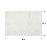 5' X 8' Beige And Taupe Abstract Shag Washable Area Rug With UV Protection - HomeRoots - Flyclothing LLC