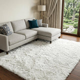 10' X 14' Orange And Peach Abstract Shag Washable Area Rug With UV Protection - HomeRoots - Flyclothing LLC