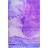 10' X 14' Purple And Blue Abstract Shag Washable Area Rug With UV Protection - HomeRoots - Flyclothing LLC