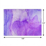 10' X 14' Purple And Blue Abstract Shag Washable Area Rug With UV Protection - HomeRoots - Flyclothing LLC