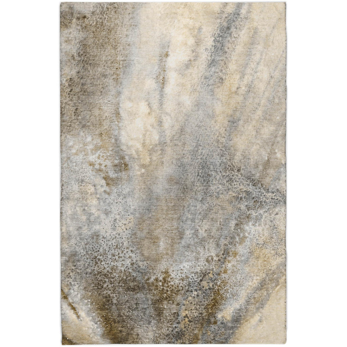 9' X 12' Beige And Taupe Abstract Shag Washable Area Rug With UV Protection - HomeRoots - Flyclothing LLC
