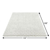 9' X 12' Beige And Taupe Abstract Shag Washable Area Rug With UV Protection - HomeRoots - Flyclothing LLC