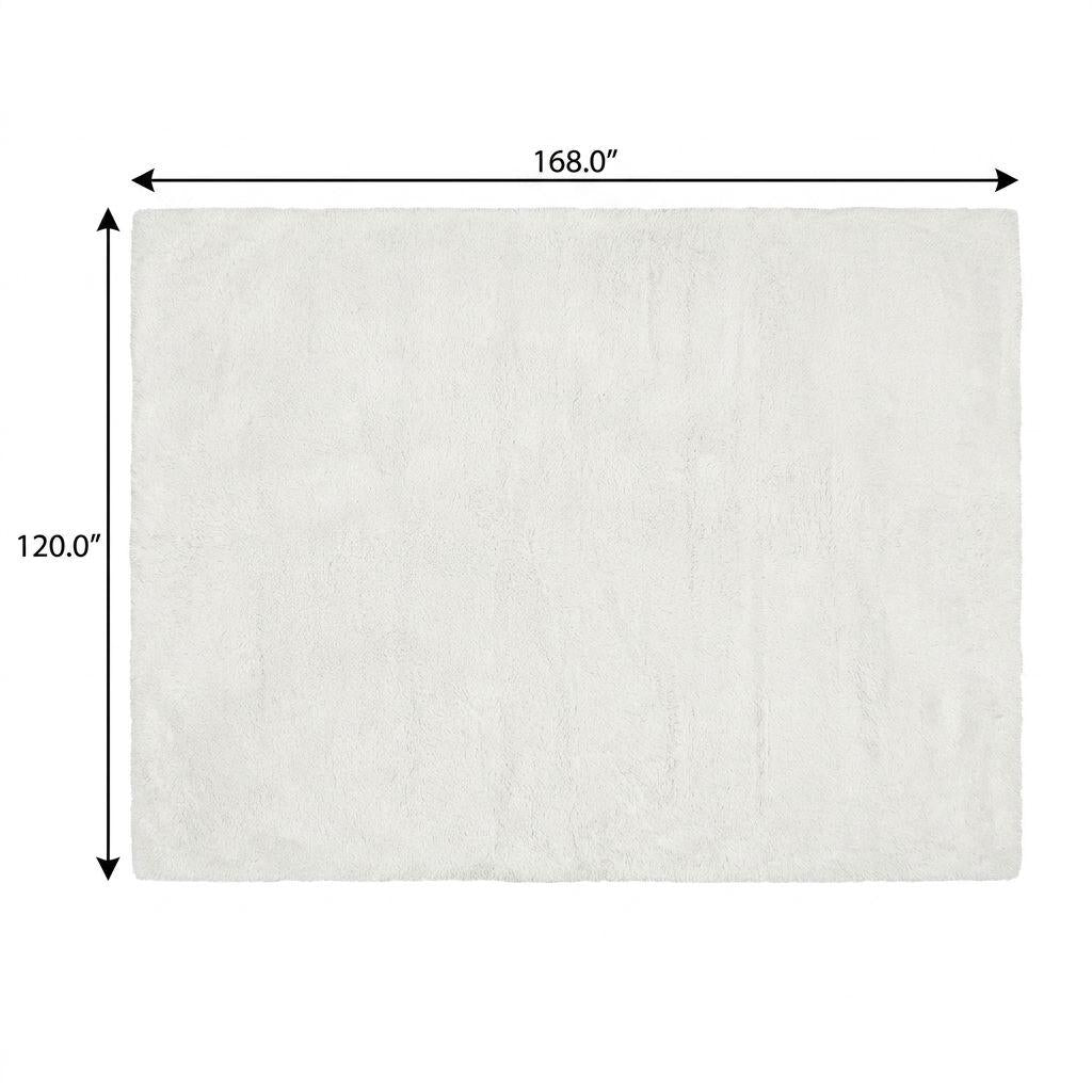 10' X 14' Beige And Taupe Abstract Shag Washable Area Rug With UV Protection - HomeRoots - Flyclothing LLC