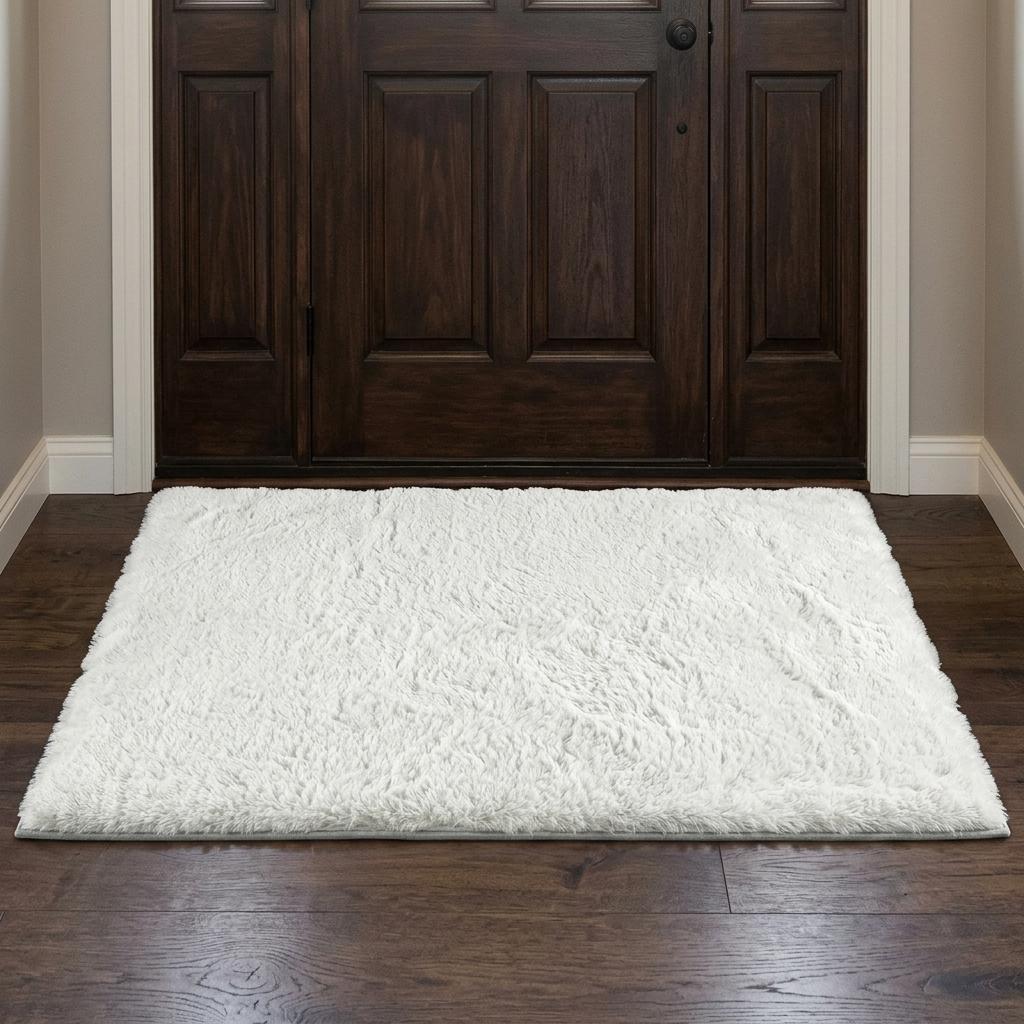 3' X 5' Brown And Beige Abstract Shag Washable Area Rug With UV Protection - HomeRoots - Flyclothing LLC