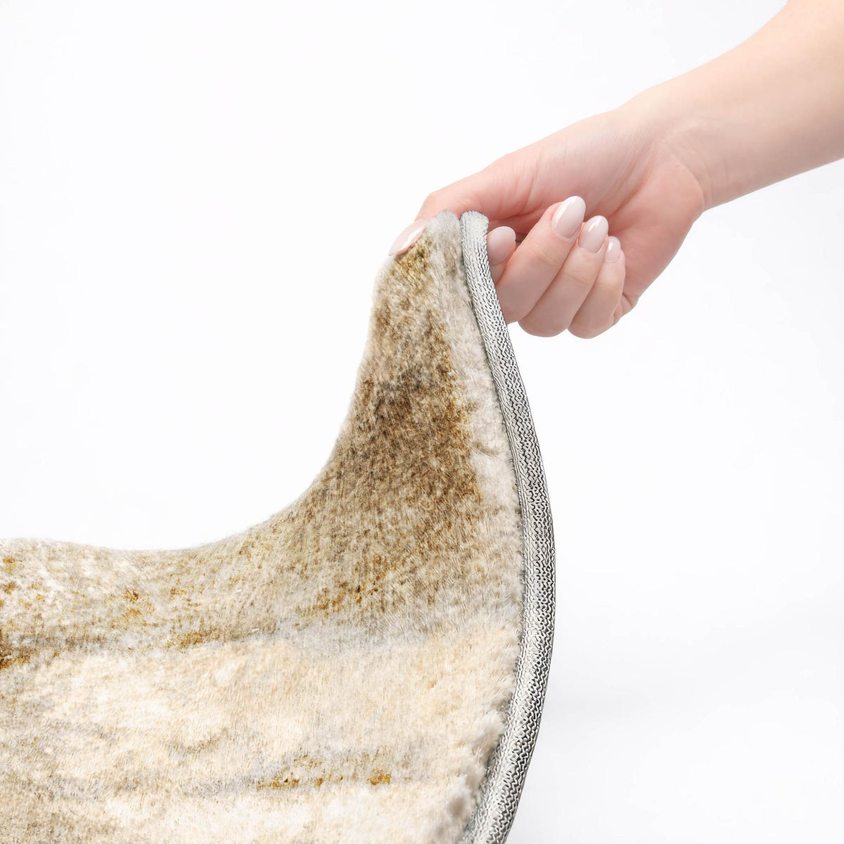 3' X 5' Brown And Beige Abstract Shag Washable Area Rug With UV Protection - HomeRoots - Flyclothing LLC