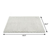 3' X 5' Brown And Beige Abstract Shag Washable Area Rug With UV Protection - HomeRoots - Flyclothing LLC