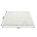 9' X 12' Brown And Beige Abstract Shag Washable Area Rug With UV Protection - HomeRoots - Flyclothing LLC