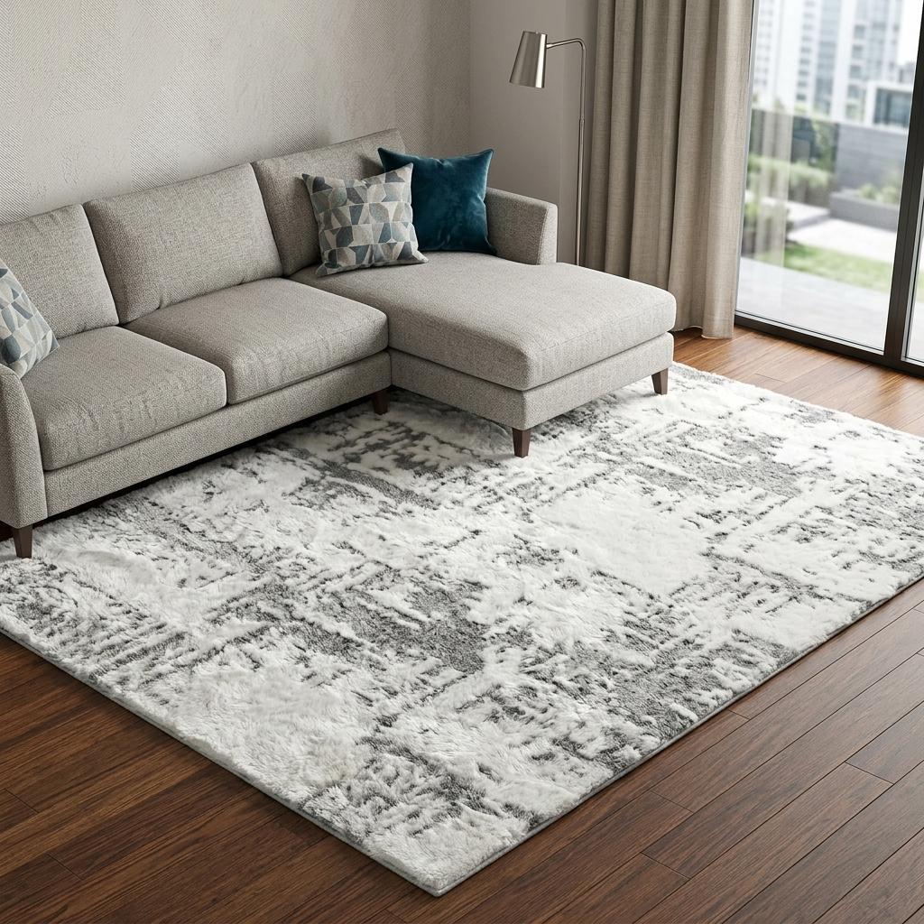 10' X 14' Brown And Beige Abstract Shag Washable Area Rug With UV Protection - HomeRoots - Flyclothing LLC