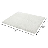 8' X 10' Navy Blue And Blue Abstract Shag Washable Area Rug With UV Protection - HomeRoots - Flyclothing LLC