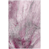 3' X 5' Pink And Blush Abstract Shag Washable Area Rug With UV Protection - HomeRoots - Flyclothing LLC