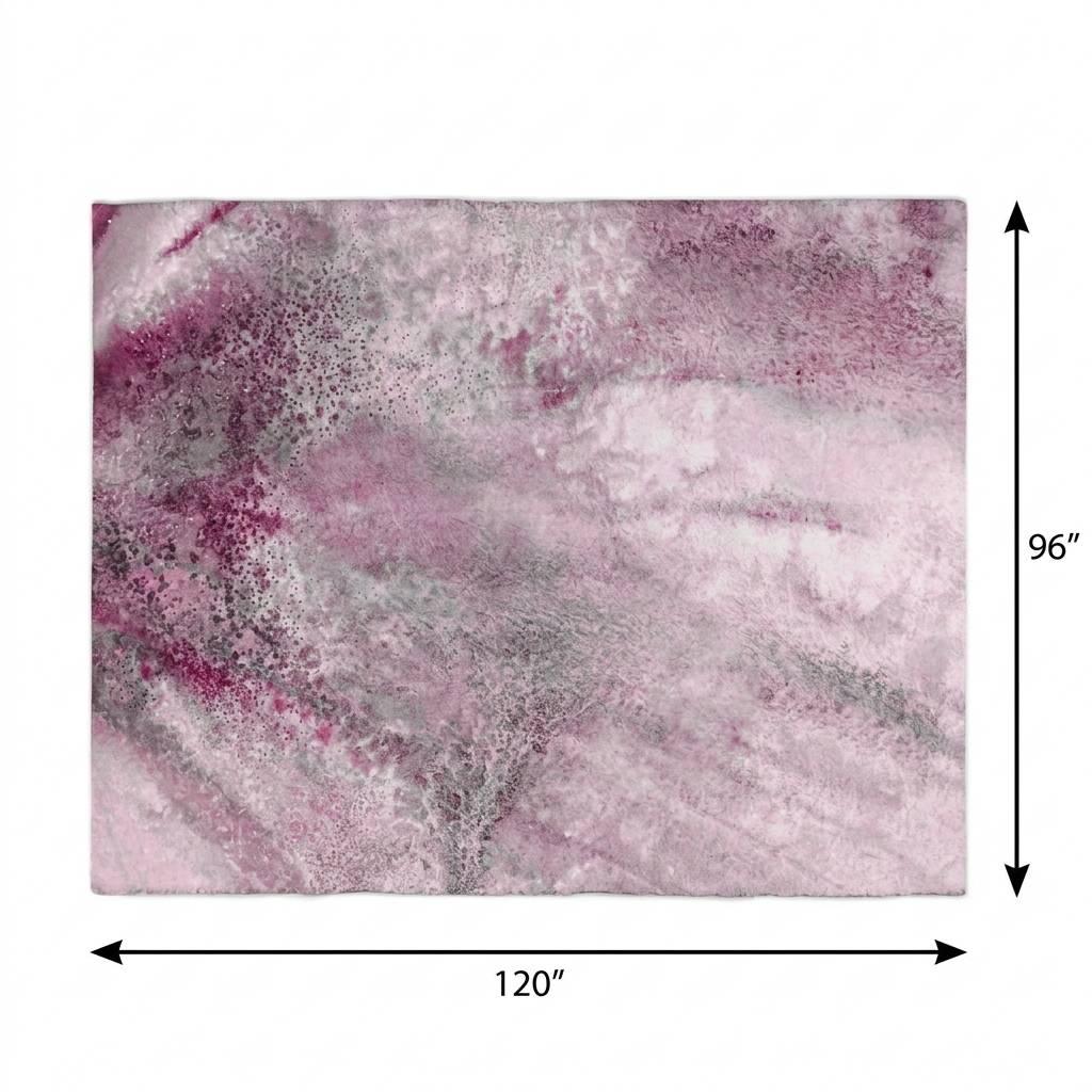 8' X 10' Pink And Blush Abstract Shag Washable Area Rug With UV Protection - HomeRoots - Flyclothing LLC