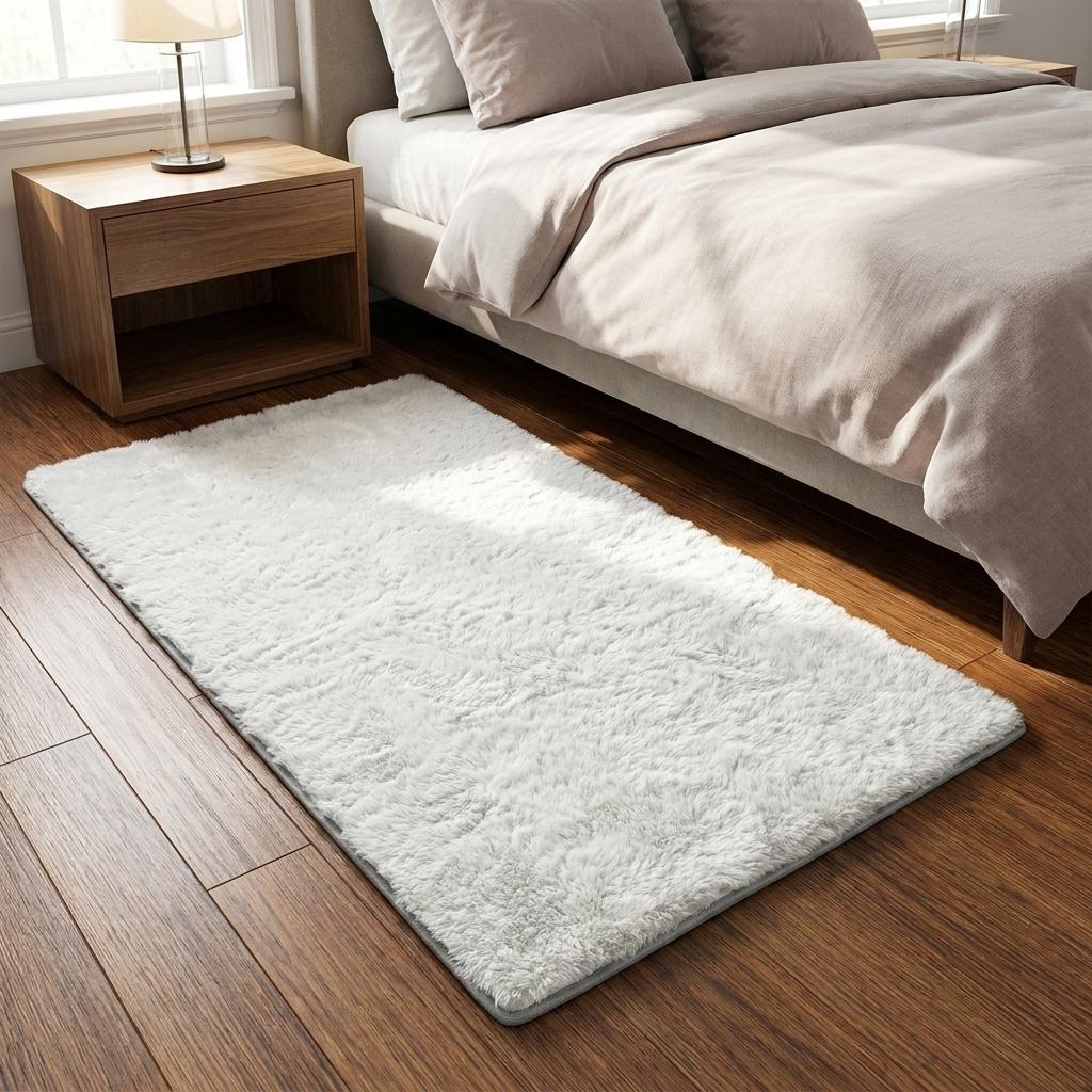3' X 5' Purple And Green Abstract Shag Washable Area Rug With UV Protection - HomeRoots - Flyclothing LLC