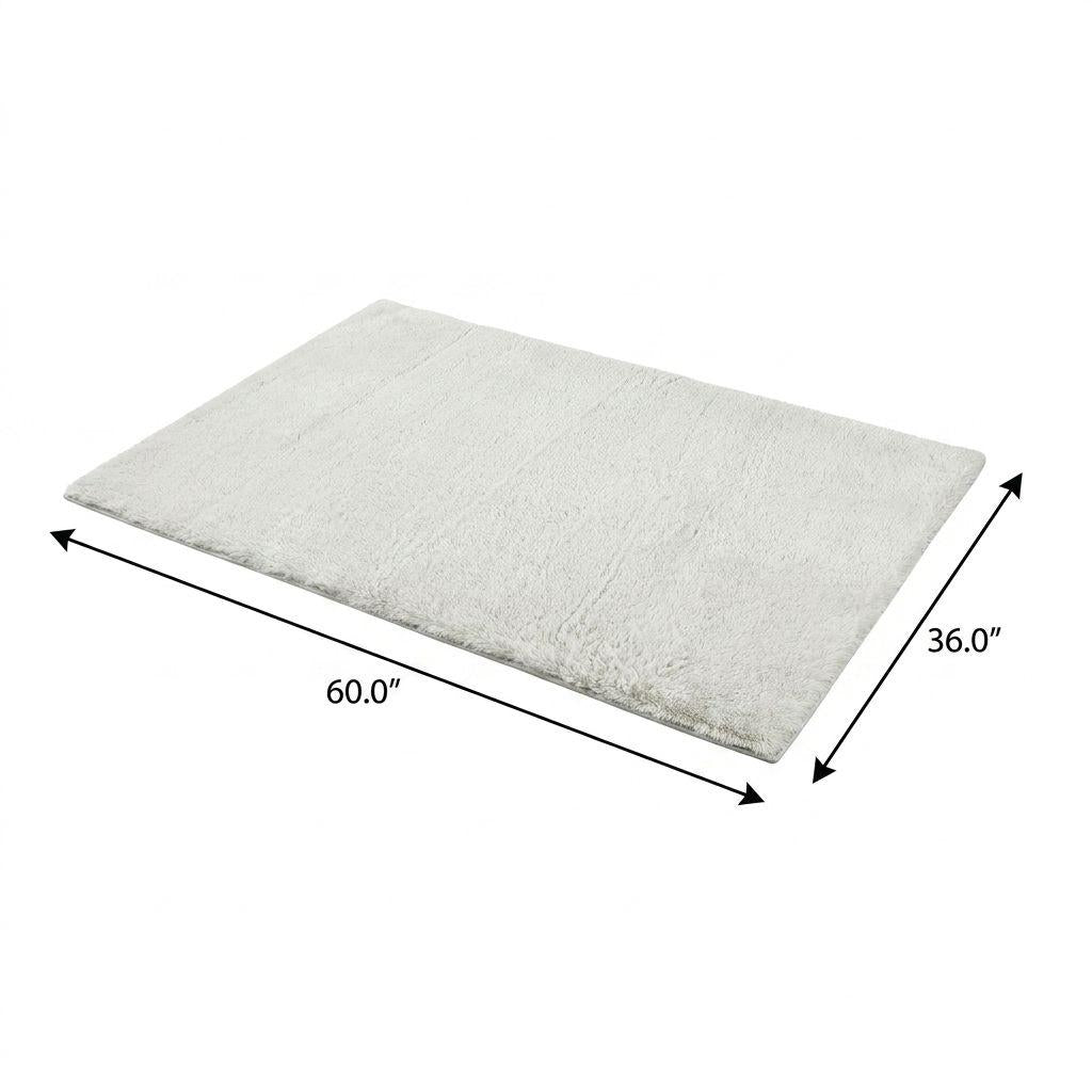 3' X 5' Purple And Green Abstract Shag Washable Area Rug With UV Protection - HomeRoots - Flyclothing LLC