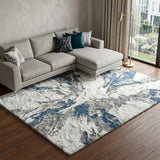 8' X 10' Purple And Green Abstract Shag Washable Area Rug With UV Protection - HomeRoots - Flyclothing LLC