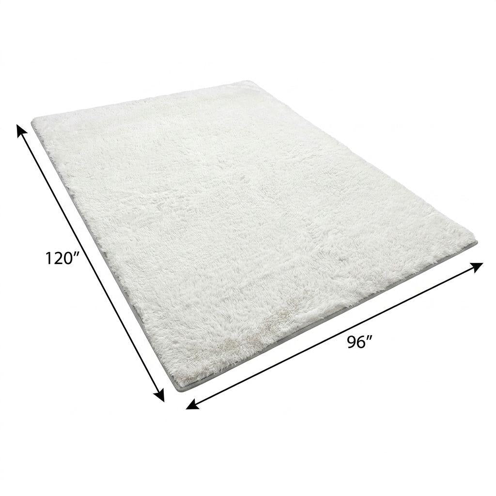 8' X 10' Purple And Green Abstract Shag Washable Area Rug With UV Protection - HomeRoots - Flyclothing LLC