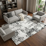 9' X 12' Purple And Green Abstract Shag Washable Area Rug With UV Protection - HomeRoots - Flyclothing LLC