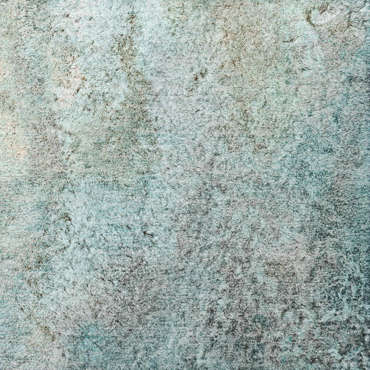 8' Teal And Turquoise Abstract Shag Washable Round Rug With UV Protection - HomeRoots - Flyclothing LLC