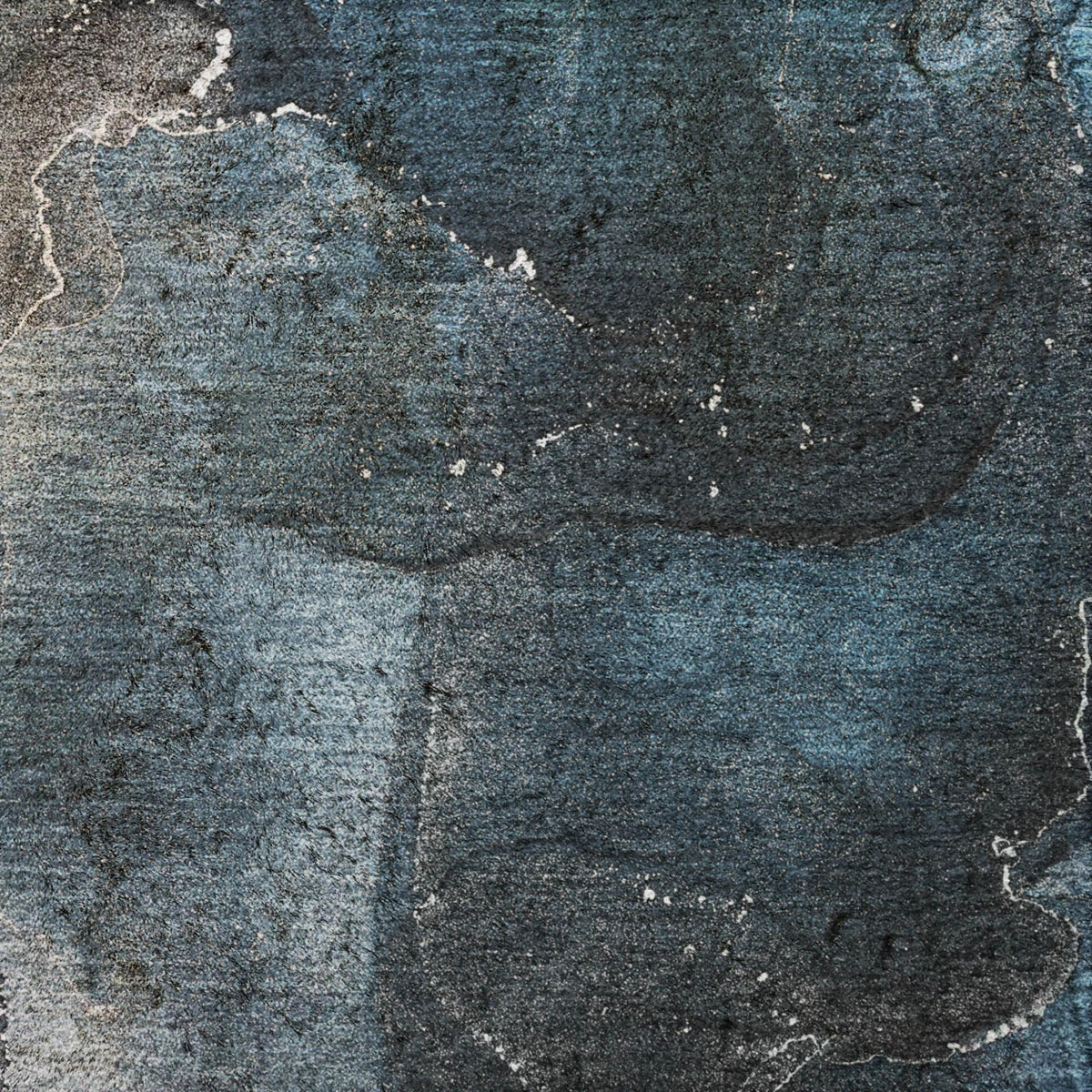 10' X 14' Blue And Gray Abstract Shag Washable Area Rug With UV Protection - HomeRoots - Flyclothing LLC