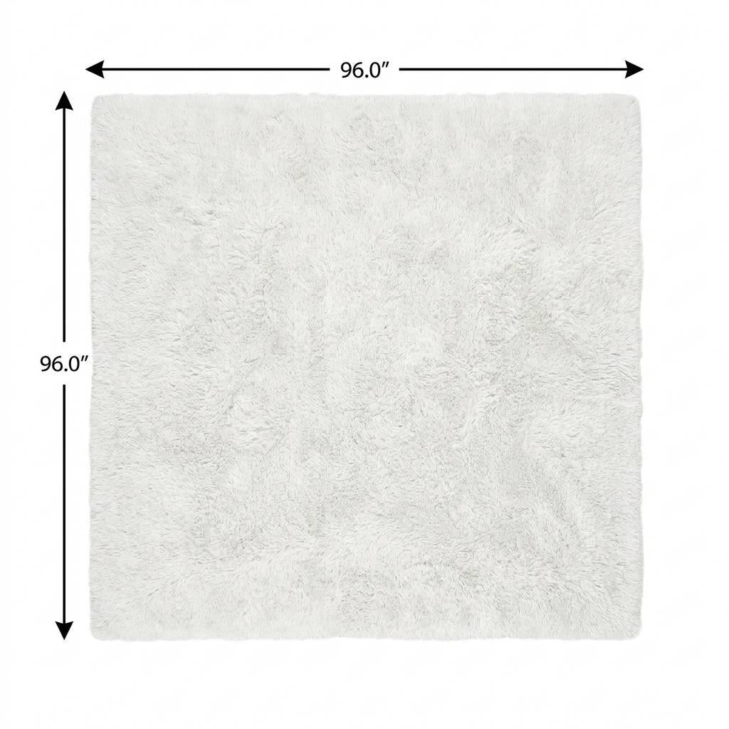 8' Brown And Taupe Abstract Shag Washable Round Rug With UV Protection - HomeRoots - Flyclothing LLC
