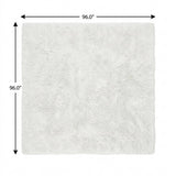 8' Brown And Taupe Abstract Shag Washable Round Rug With UV Protection - HomeRoots - Flyclothing LLC