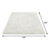 9' X 12' Blue And Teal Abstract Shag Washable Area Rug With UV Protection - HomeRoots - Flyclothing LLC