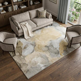 8' X 10' Brown And Taupe Abstract Shag Washable Area Rug With UV Protection - HomeRoots - Flyclothing LLC