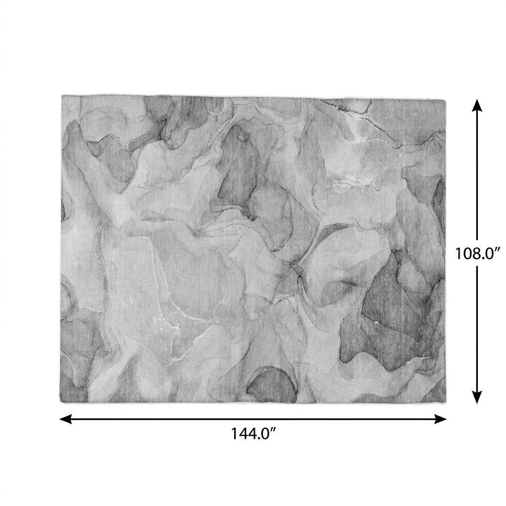 9' X 12' Gray And Charcoal Abstract Shag Washable Area Rug With UV Protection - HomeRoots - Flyclothing LLC