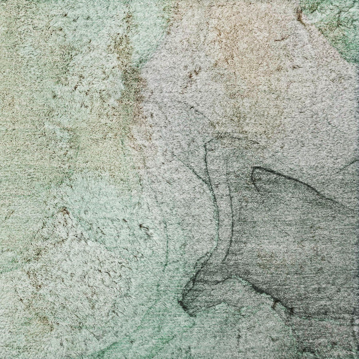 5' X 8' Green And Mint Green Abstract Shag Washable Area Rug With UV Protection - HomeRoots - Flyclothing LLC