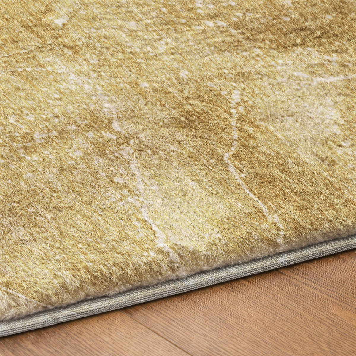 3' X 5' Beige And Ivory Abstract Shag Washable Area Rug With UV Protection - HomeRoots - Flyclothing LLC