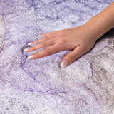 9' X 12' Purple And Lilac Abstract Shag Washable Area Rug With UV Protection - HomeRoots - Flyclothing LLC