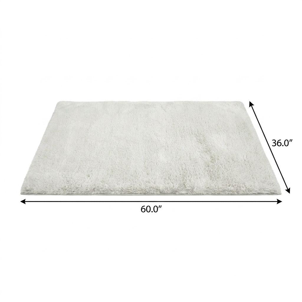 3' X 5' Green And Lime Green Abstract Shag Washable Area Rug With UV Protection - HomeRoots - Flyclothing LLC