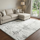 8' X 10' Green And Lime Green Abstract Shag Washable Area Rug With UV Protection - HomeRoots - Flyclothing LLC