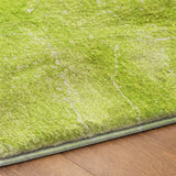 8' X 10' Green And Lime Green Abstract Shag Washable Area Rug With UV Protection - HomeRoots - Flyclothing LLC
