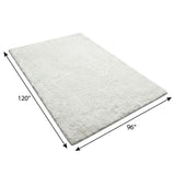8' X 10' Green And Lime Green Abstract Shag Washable Area Rug With UV Protection - HomeRoots - Flyclothing LLC