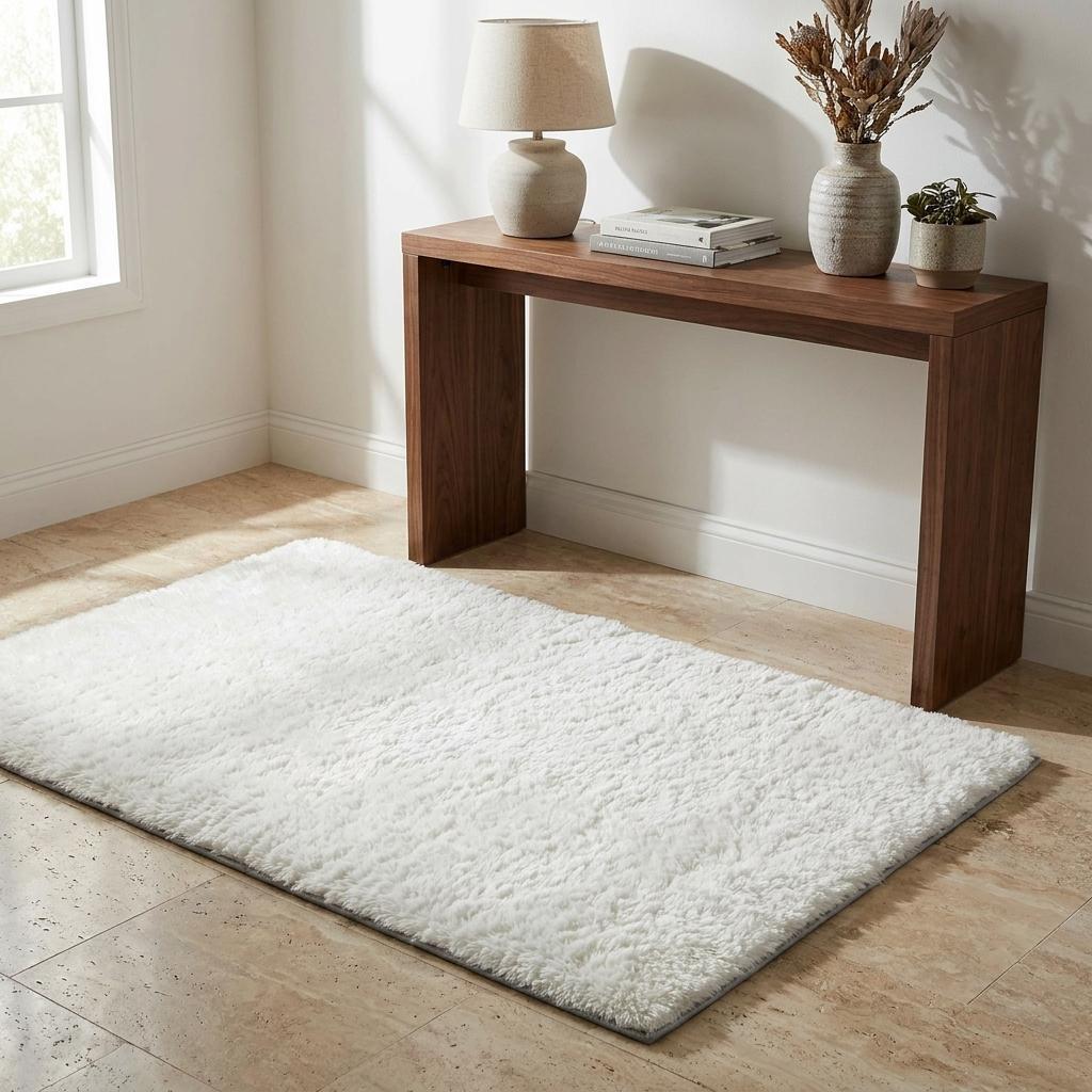 3' X 5' Orange And Peach Abstract Shag Washable Area Rug With UV Protection - HomeRoots - Flyclothing LLC