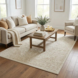 5' X 8' Yellow And Teal Abstract Shag Washable Area Rug With UV Protection - HomeRoots - Flyclothing LLC
