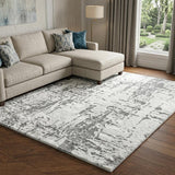 8' X 10' Yellow And Teal Abstract Shag Washable Area Rug With UV Protection - HomeRoots - Flyclothing LLC
