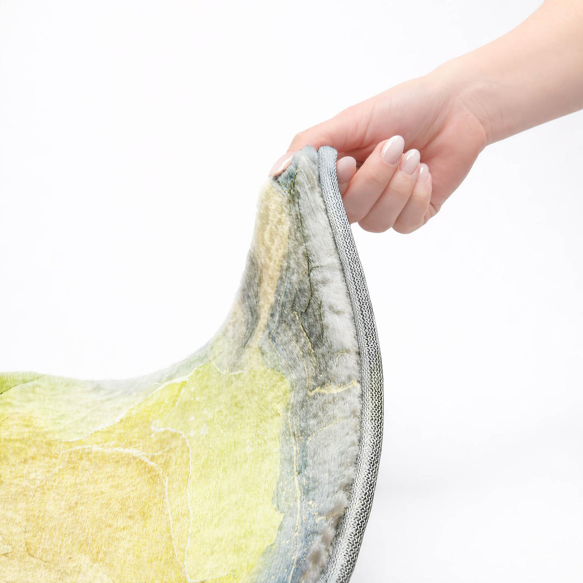 9' X 12' Yellow And Teal Abstract Shag Washable Area Rug With UV Protection - HomeRoots - Flyclothing LLC