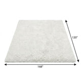 10' X 14' Teal And Ivory Abstract Shag Washable Area Rug With UV Protection - HomeRoots - Flyclothing LLC