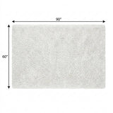 5' X 8' Gold And Ivory Abstract Shag Washable Area Rug With UV Protection - HomeRoots - Flyclothing LLC