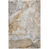 3' X 5' Beige And Taupe Abstract Shag Washable Area Rug With UV Protection - HomeRoots - Flyclothing LLC