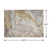 5' X 8' Beige And Taupe Abstract Shag Washable Area Rug With UV Protection - HomeRoots - Flyclothing LLC