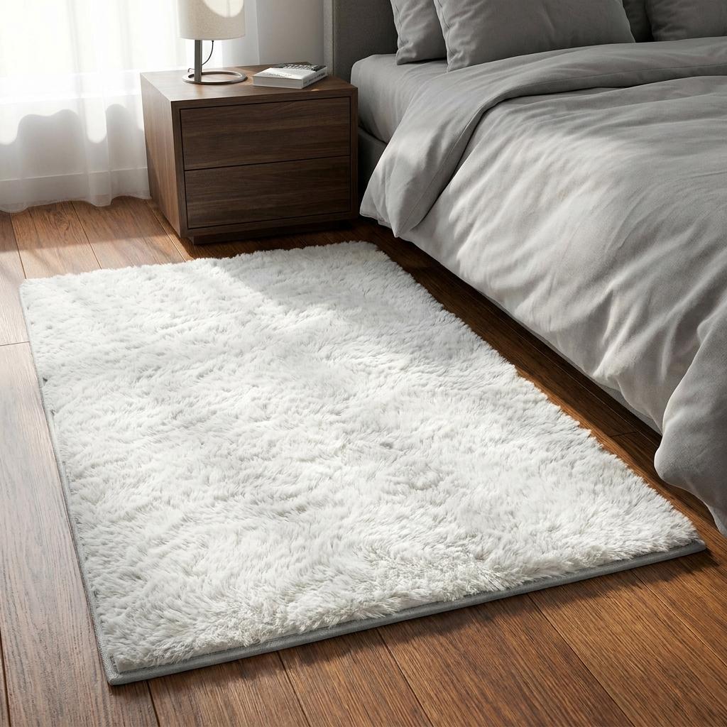 3' X 5' Beige And Taupe Geometric Shag Washable Area Rug With UV Protection - HomeRoots - Flyclothing LLC