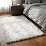 3' X 5' Beige And Taupe Geometric Shag Washable Area Rug With UV Protection - HomeRoots - Flyclothing LLC