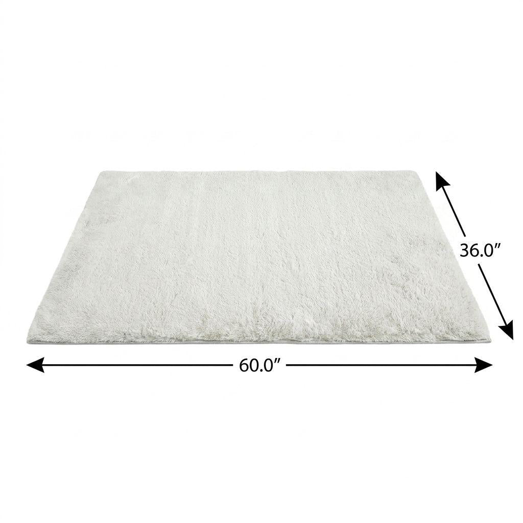 3' X 5' Beige And Taupe Geometric Shag Washable Area Rug With UV Protection - HomeRoots - Flyclothing LLC